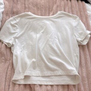 White crop top